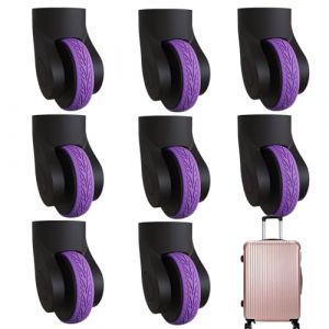 Protection de roue de bagage, couvre-roue de bagage | Couvre-roue de bagage &agrave; main en silicone 8 pi&egrave;ces - Housse de protection en silicone pour roue dent&eacute;e pour bagages, par (zhrnfm, neuf)