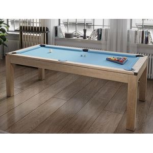 Vente-unique - Table Transformable - Billard & Ping-Pong Balthazar - 213 * 112 * 81.5cm - Bleu (VENTE-UNIQUE, neuf)