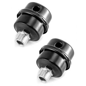 QWORK&reg; Lot de 2 Silencieux pour Compresseur d'Air, silencieux de filtre d'admission de compresseur d'air en m&eacute;tal, 1/2" PT 20mm (shavinglikes, neuf)