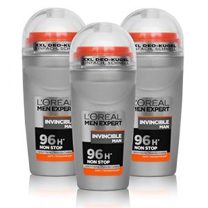 3x Loreal Men Expert Invincible Man Deodorant Anti-Perspirant Roll-On Deodorant 50ml (TopDeal 24, neuf)