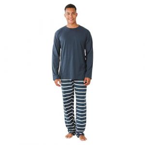 TRAMAS+ Ensemble Pyjama en Flanelle pour Homme avec T-Shirt à Manches Longues et Pantalon Long, 100% Coton et Flanelle Pyjama d'hiver pour Homme- M, Raya Sailor (TRAMAS+, neuf)