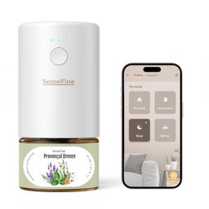 SenseFlow Diffuseur Huiles Essentielles Parfum Maison SF101S - Smart WLAN, Jusqu'à 120 Jours de Parfum, LED, Programmation pour Maison, Hôtel et Studio - Brise de Provence (SenseFlow, neuf)