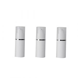 CALLARON 3 Pièces Embouteillée bouteille de crème sous vide bouteille de lotion avec pompe presser dispensateurs de lotion flacon pompe à vide blanche (Raindrops On Roof, neuf)