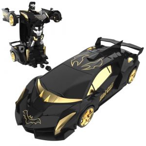 Mieryd Voiture T&eacute;l&eacute;command&eacute;e Bat Jouet Enfant 3 4 5 6 7 8 9+ Ans, 2 en 1 Transformable Radiocommande RC Robots, 360&deg;Rotation Voiture de Course Jeux Ext&eacute;rieur Fille Garcon Cadeau Anniversaire No&euml;l (Suijun-uk, neuf)