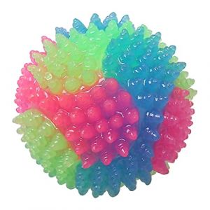 Diogeynu Balle à mâcher pour chiens de petite et grande taille - Jouet élastique à picots résistant aux morsures (LouER Store, neuf)