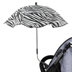 Parasol Anti Uv Poussette, Fixation Ombrelle Poussette Bebe conforts Avec Pince Flexible & Bras Réglable, Parapluie De Protection Solaire Pour Landauss,Fauteuil Roulant,Poussette (zuyuedong, neuf)