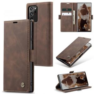 Sojlecyu Coque pour Samsung Galaxy Note 20 Ultra 4G/5G Case &agrave; Rabat Pochette Portefeuille Etui Premium en Cuir PU Flip CaseHousse Protection Fermeture Magnetique pour Samsung Galaxy Note 20 Ultra,Caf&eacute; (Sojlecyu EU, neuf)