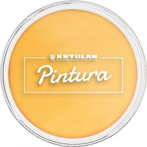 Kryolan Pintura Water Color Maquillage 25 ml, lavable, végétalien, sans parfum, sans paraben, sans gluten, idéal pour les enfants, les fêtes, le carnaval et Halloween (jaune) (Kryolan Professional Make-up, neuf)