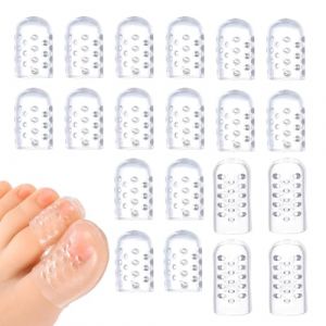 NOPKESV 20 Pièces Protège Orteils, Silicone, doigt de pied Respirants, Capuchon et Cache Cors, Ampoules, Callosités, Ongles Incarnés, Pansement pour Soulager la Douleur et Mycose Pied (Petit et gros) (WANGSHENGYA, neuf)