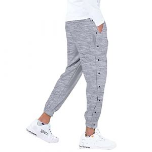 NaLatia Pantalon Surv&ecirc;tement &Agrave; Bouton-Pression Lat&eacute;ral pour Hommes,Pantalon Surv&ecirc;tement Homme avec Boutonni&egrave;re Lat&eacute;rale &Agrave; Ouvrir Sport Loisirs Jogging Bouton pour Homme (GUnakd, neuf)
