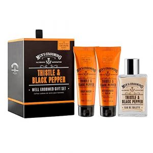 Scottish Fine Soaps Thistle & Black Pepper Well Groomed Gift Set (AR First Aid, neuf)