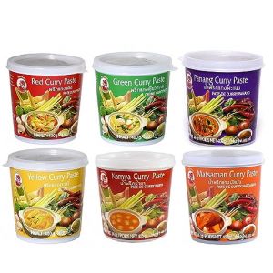 Cock Brand - set de dégustation Currypasten 6er Pack (6 x 400g) - 6 variétés, 1 boîte chacun (Special-Fitness, neuf)