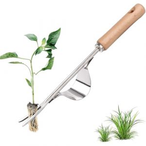 Couteau Désherbeur En Acier Inox, Arrache Mauvaise Herbe, Couteau Desherbeur, Sarcleur Classique Avec Manche En Bois, Désherbeur Manuel Pour Creuser, Sarcler, Détacher, Cadeaux Pour Jardiniers (ROBFLOR MARKET CARS, neuf)
