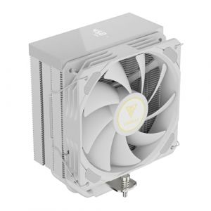 GAMDIAS BOREAS M2-51D WH Ventirad CPU, Écran Numérique avec Logiciel, 5 Caloducs en Cuivre, Ventilateur PWM 120 mm, 2000 RPM, Compatibilité LGA1851/1700/1151/1150/1155/1156/1200, AM5/AM4, Blanc (GAMDIAS, neuf)