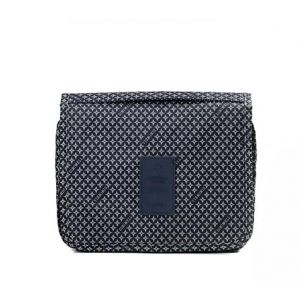 Trousse De Toilette Originale Femme Le-Globe-Trotteur Fleurs Bordeaux Pliable Imperméable Avec Poignée De Transport Pour Produits Beauté Et Douche (Étoiles Bleues) (PJSshop, neuf)