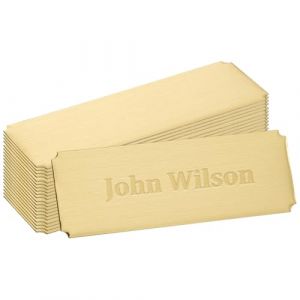 UNICRAFTALE 30Pcs Plaque Grav&eacute;e Acier Inoxydable Plaque Boite aux Lettres Autocollante 76x25mm &Eacute;tiquettes de Personnalisables Dor&eacute; Plaque Grav&eacute;e pour Nom Personnaliser Plaque Sonnette de Porte (ENBISI EU, neuf)