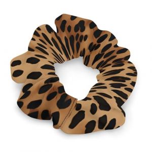 Bandeaux à cheveux en satin tendance, motif léopard, imprimé papier peint, chouchous à cheveux tendance, chouchous extensibles en polyester et élasthanne pour tous les types de cheveux (shenyuxiaodian, neuf)