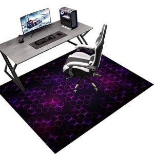 120 x 140 cm Tapis de Protection du Sol pour Chaise de Bureau, Tapis Gaming Sol, Tapis de Protection du Sol pour sols durs, Tapis de Sol bureau pour Chaise de Bureau stratifi&eacute;e, Bureau et Chambre (Tkuhknag, neuf)