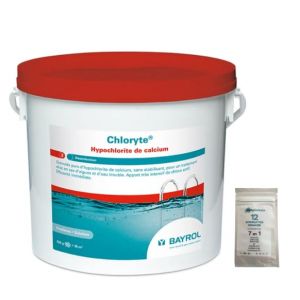 Easypiscine Chlore Non stabilis&eacute; Bayrol Chloryte Traitement de l Eau - 5 kg + 12 Tests OFFERTS 7 en 1 (EASYPISCINE, neuf)