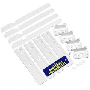 4 Kit Glissiere Porte du Frigo Congelateur Encastrable avec le Code Original C00312150 pour Indesit pour Ariston 481231019131 484000000857 pour Whirlpool - Garantie de 10 Ans - MONTERAL (MONTERAL, neuf)