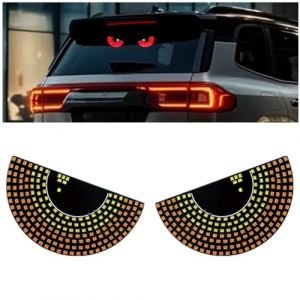 Lot de 2 lumières LED pour vitres arrière de voiture, yeux du diable, USB pour pare-brise de voiture, camion, pare-brise (Before Long, neuf)