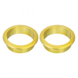 QUARKZMAN Passe Cable Bureau 2 Pcs 1.97 Pouce (50mm) Passe Fil Bureau en Nylon, Cache-Trou de C&acirc;ble en Plastique, Organisateur de C&acirc;bles et Cordons pour Armoire de Bureau, Dor&eacute; (QUARKZMAN, neuf)