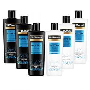 TRESemmé Rich Moisture Shampooing et Après-shampooing, pour cheveux secs et abîmés 3x 400 ml + 3x 400 ml (Unilever Europe, neuf)