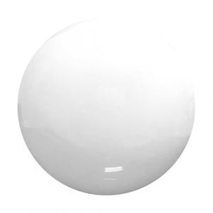 Globe éclairage polycarbonate blanc / diamètre 40 centimètres avec embout 17 centimètres (EXTRUMOL, neuf)