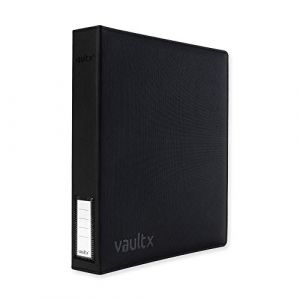 Vault X Classeur à Anneaux pour Cartes à Collectionner, Compatible avec Feuilles 9 Poches, 540 Cartes, Matériau Exo-Tec, Ouverture Facile, Classeur à Anneaux D, Sports, TCG (Noir/Vert Électrique, Fin) (Vault X, neuf)