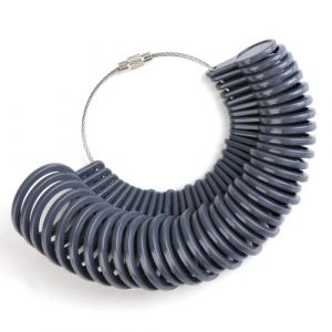 Mesure Taille Baguer, Bague Calibreur pour Mesure Doigt, Ring Sizer Outil de Mesure Pr&eacute;cis, Tailles Bague Mesureur 41 &agrave; 76 pour Jauge Anneaux, Baguier Guide Taille Europ&eacute;enne Standard (yrxsm, neuf)