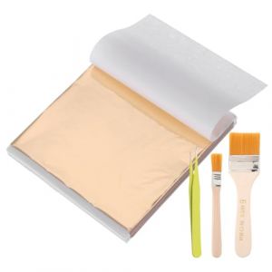 LACHT 100 Feuilles Paillette, Feuille D'Or, Papier D&eacute;coratif Or, Kit Pour Artisanat Cr&eacute;atif, D&eacute;coration Dessert, G&acirc;teau, Cuisine, Bricolage (candy27seven, neuf)