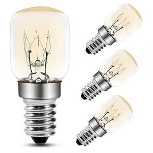 Comyan Ampoule Four 25W 300 Degres E14 T25 Ampoule 2200K Blanc Chaud Dimmable Ampoules Pygm&eacute;es Pour Four, Micro-ondes, Lampe De Sel, Lot de 4 (COMYAN, neuf)