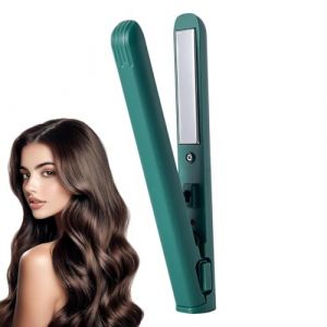 MiniLisseur Cheveux Sans Fil, 2 En 1 Céramique Lisseur Boucleur Cheveux 2 En 1 Lisseur Portable Sans Fil Portable Fer A Lisser Lisseur Boucleur Minis Fer À Lisser En Céramique Pour Pelos Court Y Largo (Moonlapt, neuf)