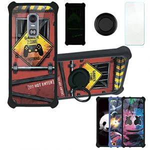 Aroepurt Coque pour Thomson SEREA 500 Coque Compatible avec Thomson SEREA 500 Coque &Eacute;tui [avec Tremp&eacute; 9H Protection D'&eacute;cran] Case Support de Bague PC + Silicone YGH-JGP (Huayijie-eu, neuf)