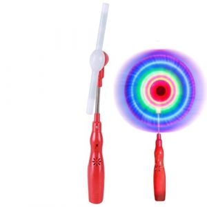 Tournoyante Lumineuse - Jouet Tournoyant LED pour,H&eacute;lice Tournante Musicale Aliment&eacute;e par Piles, Jeu Amusant pour Gar&ccedil;ons Et Filles (view-up, neuf)