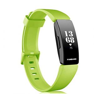 FunBand Compatible avec Fitbit Inspire & Fitbit Inspire HR Bracelet, Bande en Silicone Souple Sangle de Remplacement Reglables Sport Accessorie pour Montre Connectée Fitbit Inspire & Inspire HR (FunBand EU Direct Store, neuf)