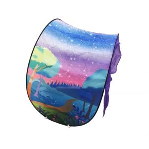 Tentes de lit Fantasy Fun Pliable Pop up Outdoor Indoor Dream Twin Size pour gar&ccedil;on, Tentes pour Enfants Playhouse, No&euml;l Anniversaire (Fantacy Forest) (LEEMASING Direct, neuf)