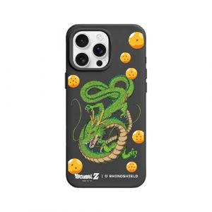 RhinoShield Coque pour [iPhone 16 Pro Max] | SolidX - Coque renforc&eacute;e avec Absorption des Chocs Design Fin Protection Contre Les Chutes de 3,5 m &ndash; Noir [Dragon Ball Z/Shenron & The 7 Dragon Balls] (RHINOSHIELD - Evolutive Labs, neuf)