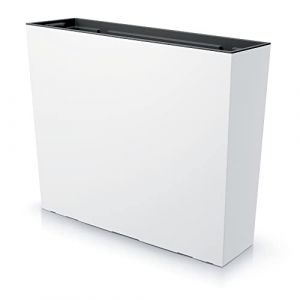 URBNLIVING Jardini&egrave;re haute rectangulaire &agrave; poser au sol pour int&eacute;rieur et ext&eacute;rieur - Pot de fleur pour patio (Blanc) (Panorama Stores, neuf)