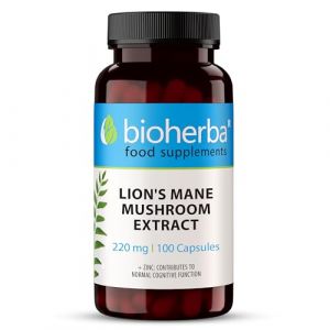 Lion’s Mane (Hericium erinaceus) – 100 Gélules de 220 mg | Extrait de champignon crinière de lion – par BIOHERBA (Bioherba Reichenbach GmbH, neuf)