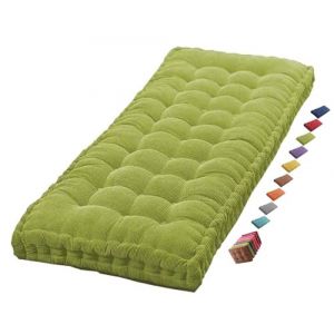 Coussin Matelas Assise Dossier pour Banc de Jardin balancelle canapé 1/2/3 Places Coussin pour Banc de Jardin Exterieur Interieur 170 cm sur Mesure 110x50 Coussin pour Banc 150 cm(Green 1c,120x40 cm 4 (sanroy, neuf)
