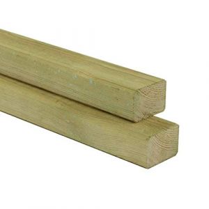 Gartenwelt Riegelsberger Bois équarri - Lattes - En pin imprégné, 40 x 70 mm, longueur 180 cm, planche pour la construction, avec 4 côtés rabotés et lisses (Holzmarkt Riegelsberger, neuf)
