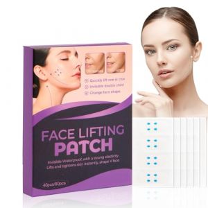 Invisible Face Lift Tape - Instant Neck Forehead Lift Tape for Sagging Skin Double Chin Eyes Jowls Facial Wrinkles Waterproof Stretchable Skin Tape,Neck Tape, for Women Makeup (1) (9suYzi, neuf)