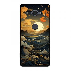 KARTXITAI Coque Compatible avec Sony Xperia XZ2 Compact,Housse Étui de Protection en Silicone en Gel TPU Souple Case Cover Ultra Douce Empêche Rayures Shock-Absorption - Mer,Lune (KARTXITAI, neuf)