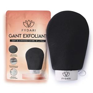 Fydari Gant Exfoliant, Gant Gommage Peau Naturel, Gant de CRIN, Gant Kessa Hammam et Spa, Gant exfoliant Corps, Gant Gommage Corps pour Hommes et Femmes. (Fydari, neuf)