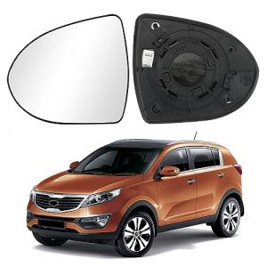 Verre de R&eacute;troviseur Remplacement pour KIA Sportage 2010-2015, R&eacute;troviseur Ext&eacute;rieur R&eacute;glable Adapt&eacute;, Lente di Retromarcia, Inversion de Lentille (Gauche) (JinsenTGG, neuf)