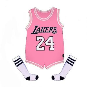 Acuryx Grenouillère pour bébé De Basketball Football Body Nouveau-Né Infantile BéBé avec Nom et Numéro Avec chaussettes (Acuryx, neuf)