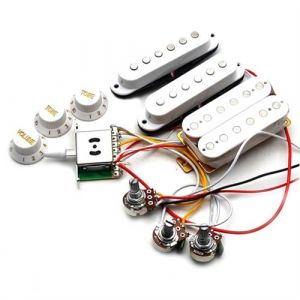 Kit Pré-Câblé Guitare Ensemble Faisceau De Câbles De Micro De Guitare Électrique Pré-câblé Ensemble De Contrôle 2T1V Micro SSH Pour Guitare Électrique ST(White) (He_Shuo, neuf)