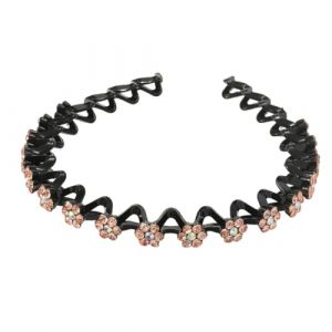 Ldabrye Serre-tête fleur en cristal strass bandeau strass fleur bandeau fleur bandeau couronne florale bandeau cheveux accessoires cheveux pour femmes filles (JIAJUGUIFU, neuf)