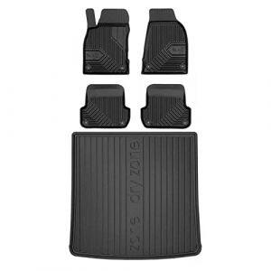 MOTOS Kit de tapis de voiture et de tapis de coffre en caoutchouc pour Audi A4 B7 2004-2008 Améliorez votre confort de voyage avec tapis antidérapant voiture 3D- Tapis de sol voiture tous temps, prote (MOTOS EU, neuf)
